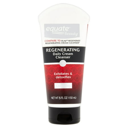Equate Beauty Exfoliates & Detoxifies Regenerating Daily Cream Cleanser, 5 fl oz