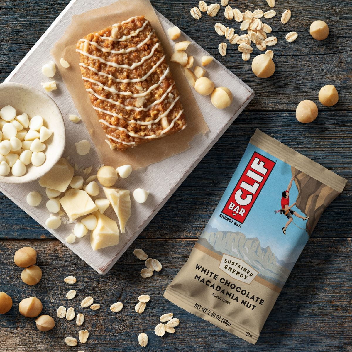 CLIF Bar White Chocolate Macadamia Nut - 24oz/10pk - Pack of 2