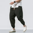 thumbnail image 4 of Vedolay Men Pants Slim Fit Men Plus Size Sweatpants Relaxed Fit Causal Slim Outdoor Work Streetwear Baggy Pants,Black XXL, 4 of 5