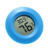 LCD Display Hygrometer Practical Digital Indoor Round Temperature Humidity Meter Blue
