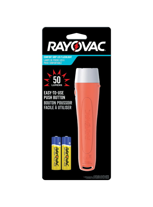 Rayovac Handheld LED Flashlight, 50 Lumen, Small Flashlight