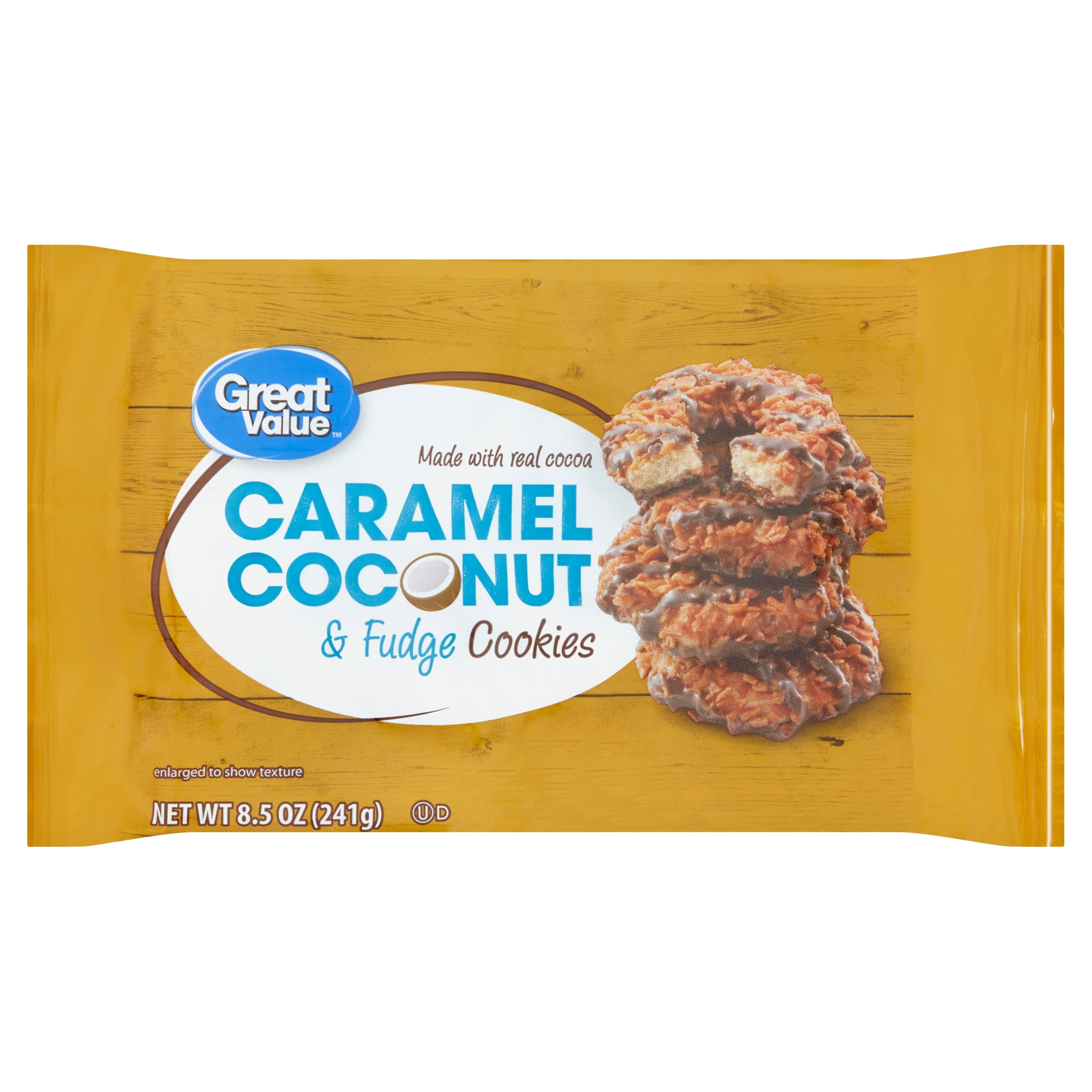 Great Value Caramel Coconut And Fudge Cookies 85 Oz