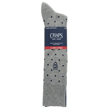 Chaps Classic Dress Dot Crew Socks , Pack Of 3