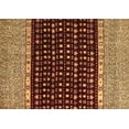 thumbnail image 1 of Ahgly Company Indoor Rectangle Abstract Brown Modern Area Rugs, 6' x 9', 1 of 4