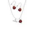 thumbnail image 2 of Delight Jewelry I Heart Swimming Red Lucky Ladybug Necklace and Dangle Earrings Set, 2 of 6
