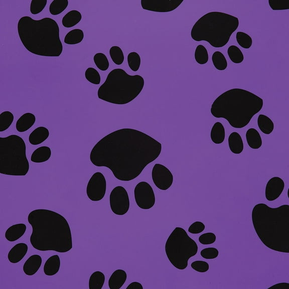 Anti Fatigue Mats for Groomers Salon Stylist Barbers Relieves Back & Leg Stress (Purple Pawprint)