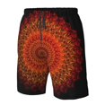 thumbnail image 4 of Fuzoiu Mandala Print Men's Beach Shorts,Men's Swim Trunks,Quick Dry Board Shorts with Pockets,Men's Bathing Suits for Surfing, Running, and Casual Wear-Small, 4 of 6