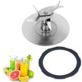 thumbnail image 1 of Lame de Mixeur Pro 1200 en Acier Inoxydable de Rechange pour Accessoire de Mixeur Oster Pro 1200 avec un Joint Torique en Caoutchouc pour Pièces de Rechange de Mixeur Oster Pro 1200, 1 of 1