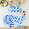 thumbnail image 2 of HAYIMI Child Summer Girls 3 Piece Swimsuit Bathing Suit Cute Floral Print Bikini Set With Cover Ups Beach Skirt Kids Swimwear Breathable Fashion Swim Wear, 2 of 7