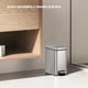 thumbnail image 3 of EKO Bote de basura Genie 5L Acero Inoxidable, cubo de basura pequeño, con cubo interior, ideal para baño, cierre suave, pedal resistente, 3 of 7