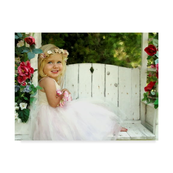 Trademark Fine Art 'Flower Child' Canvas Art by Sharon Forbes