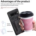 thumbnail image 6 of Phone Case for Google Pixel 7 Pro 5G Wallet Cover with Screen Protector and Wrist Strap Lanyard RFID Credit Card Holder Ring Stand Cell Accessories Pixel7Pro Pixel7 XL Seven 7Pro 6.7 Women Men Black, 6 of 13
