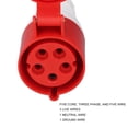 thumbnail image 4 of Conector de enchufe industrial conector de enchufe de latón PP de 2 piezas para taller ANGGREK Otros, 4 of 8