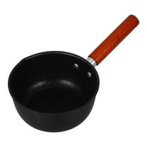 Hytrove 1Pack Butter Warmers Small Pots For Milk Cast Iron Mini Pot With Wood Handle For Home Cooking