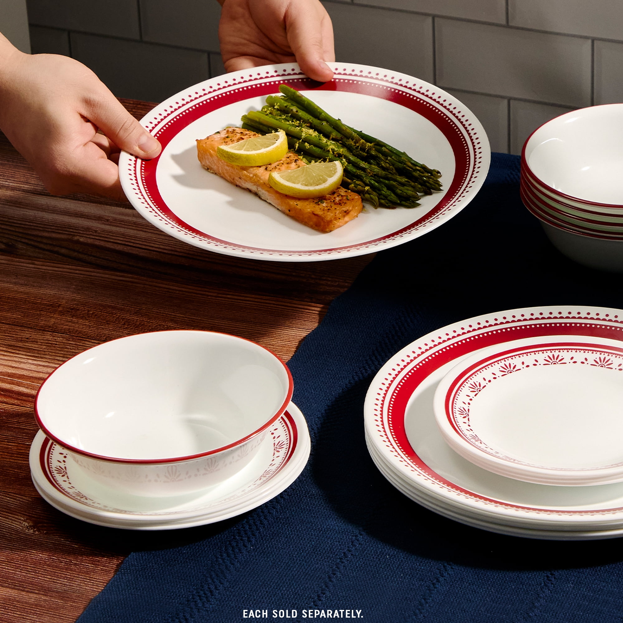 Corelle® Vitrelle® Classic Sadie 18-oz Soup/Cereal Bowl, Corelle bowl Sadie