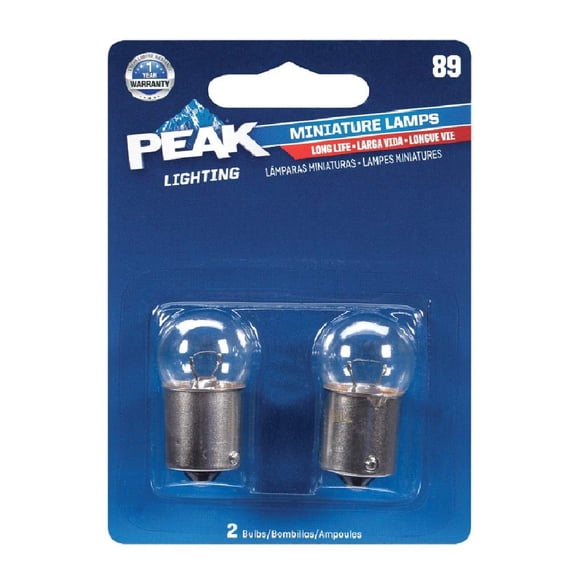 Bombilla Automotriz Miniatura PEAK 89, Paquete de 2