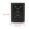 thumbnail image 6 of 6 Buttons Key Remote Shell Replacement OUC60270 for Cadillac Escalade 07-14, 6 of 6