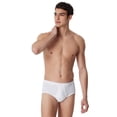 thumbnail image 2 of SCHIESSER Braguitas para hombre con abertura, paquete de 4 - Original Classics, doble ribete, algodón Blanco 3XL (XXX-Large), 2 of 5