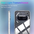 thumbnail image 3 of For Nothing Phone (3a) Case TPU Clear Phone Cover + 2PCS Tempered Glass Screen Film 2.5D Arc Edge, 3 of 5