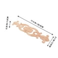 thumbnail image 2 of Shisuyan Applique Sculptée Kaki 1Pcs 11.6X2.8In, 2 of 8