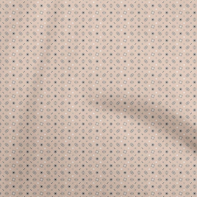 oneOone Velvet Light Brown Fabric Geometric Sewing Craft Projects Fabric Prints By Yard 58 Inch Wide
