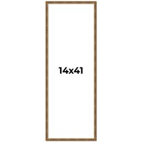 14x41 Frame Gold Kingsley Distressed Solid Wood Picture Frame Width 0.75 Inches | Interior Frame