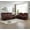 Burgundy, variant on Multifunction Power Air Leather Recliner Sofa Set with LED Lights, Living Room Furniture, Reclining Sofa, loveseat, Chair with USB Port/Storage (Brown, 3 Pieces)