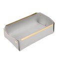 thumbnail image 1 of Caja De Almacenamiento De Cuero Con Borde Dorado De Estilo Nórdico, Bandeja De Almacenamiento De Mesa Para Ahorrar Espacio, Plegable Para Sala De Estar, Dormitorio, Porche, Librería Yuarrent HA016118-00, 1 of 7