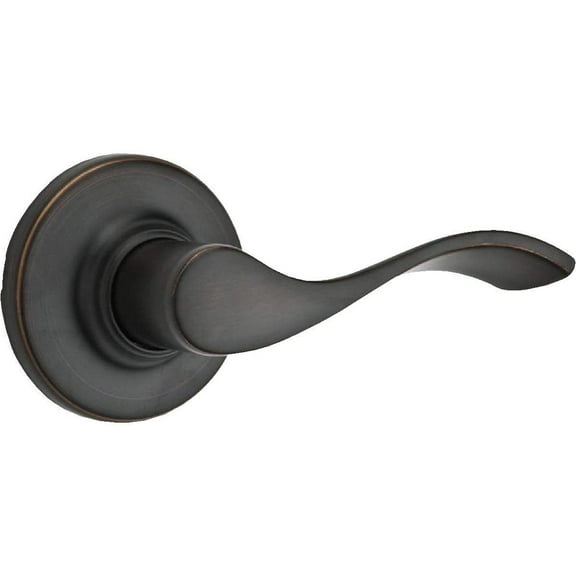 Kwikset Balboa Passage Lever 200BL - Adjustable, Key Lock, Grade 3 - Bronze