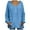 Blue, variant on Fesfesfes Women Sweaters Loose Large Size Solid Color Knit Tops Long Sleeves Sweater Tops Clothes Sale