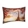 thumbnail image 2 of Bixox Eiffel Tower Printed Pillow Protector,Super Soft Ideal for Home,Guests,Rentals - 20"x30", 2 of 8