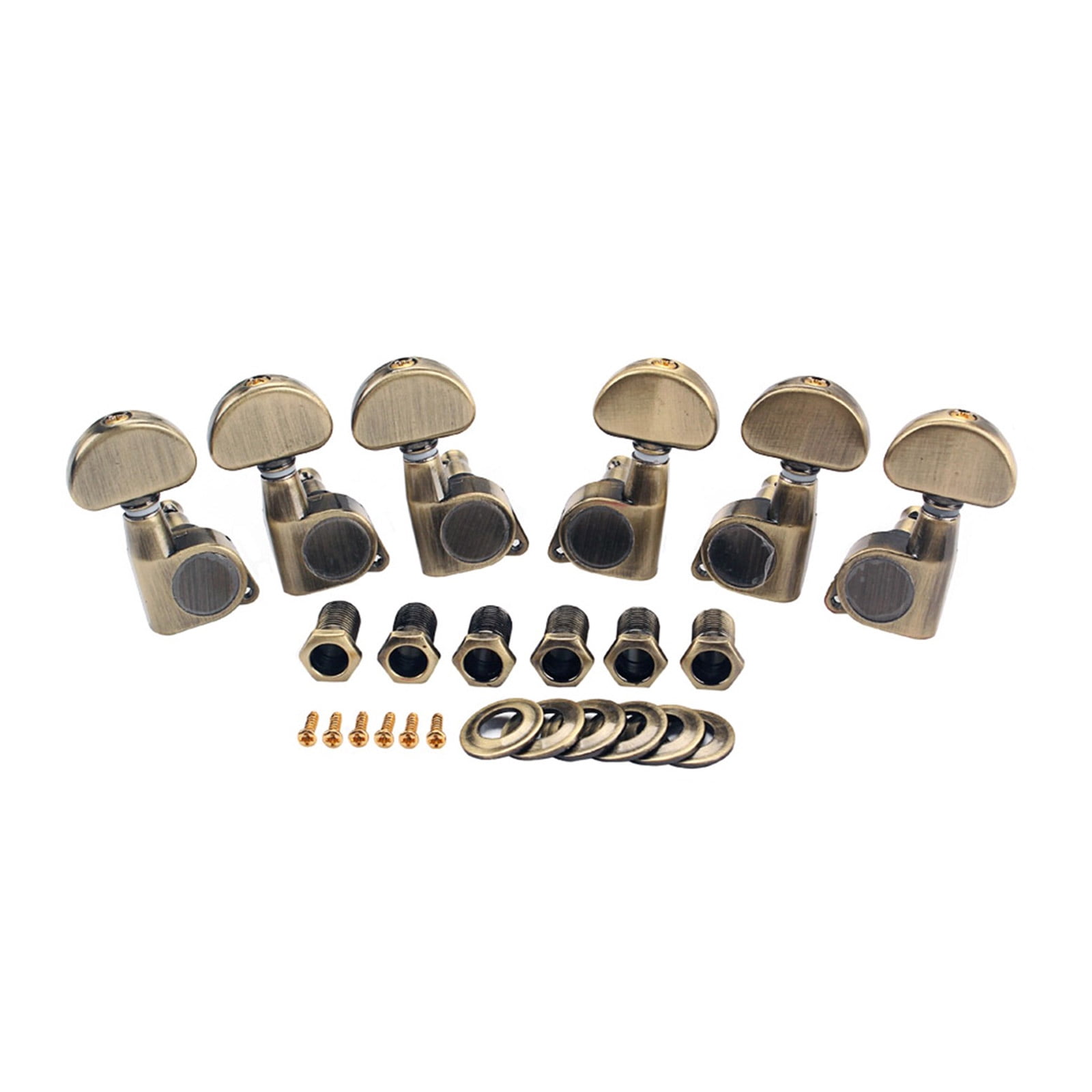 6Pcs Metal Guitar Tuning Key Machine Head String Tuners Replacement Guitar Strings Tuning Peg Guitars Accessory