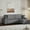 Dark Gray, variant on Yeshouse Comfy Corduroy Sectional Sofa, 96 Inch L-Shaped Couch with Chaise Lounge, Deep Seat for Apartment or Mall