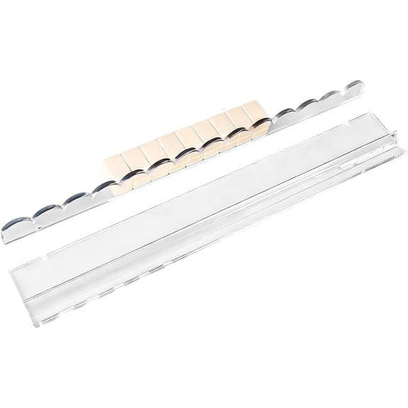 Mahjong Racks with Pushers – Clear Acrylic Tile Racks with Built-in Magnets, Combo Set for Game Room, Family Gatherings, Travel & Community Centers(RL 1 PC)