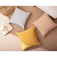 thumbnail image 5 of Fennco Styles Stitch Line Woven Fringe Cotton Decorative Throw Pillow Cover 12" W x 20" L - Vintage Pink Cushion Case for Couch, Bedroom, Living Room and Office Décor, 5 of 5