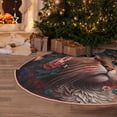 thumbnail image 5 of Sikiie Flower Crown Cat Nativity Christmas Tree Skirt, Jesus Christian Winter Holiday Tree Mat Decoration(30-48IN)36", 5 of 6