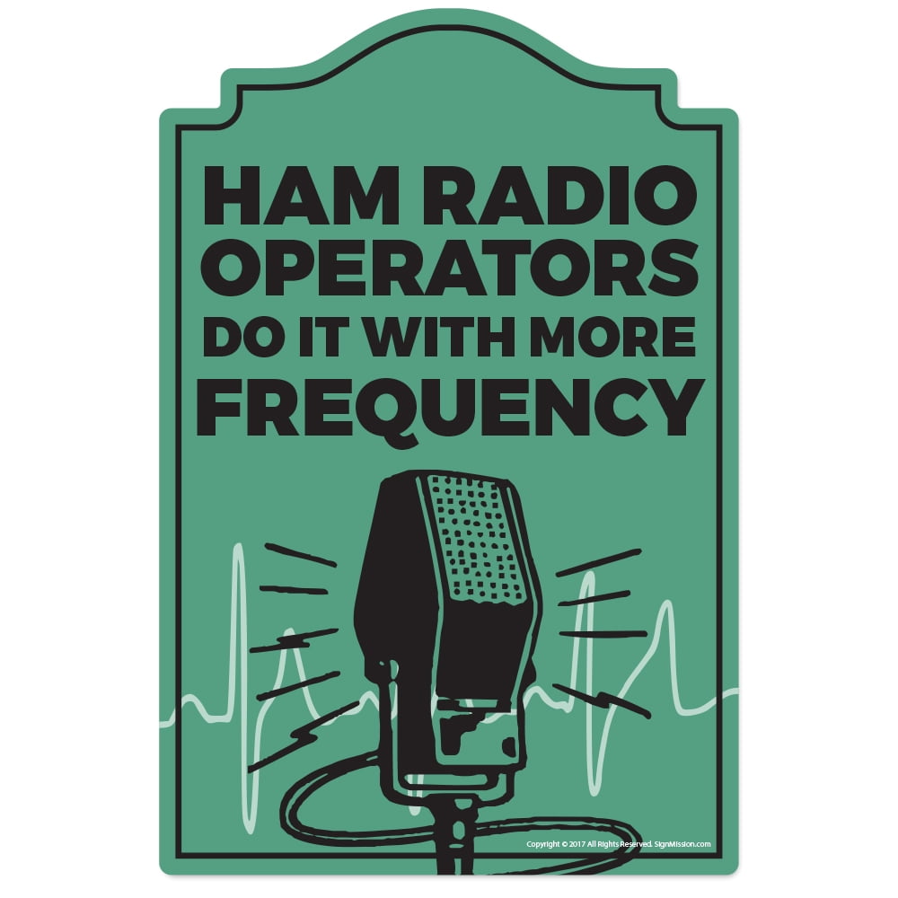 Ham Radio Operator Decal Funny Home D??cor Garage Wall Lover Gag Gift