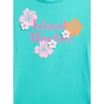 thumbnail image 3 of Wonder Nation Girls Embellished Graphic Tee with Short Sleeves, Sizes 4-18 & Plus, 3 of 3
