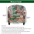 thumbnail image 2 of CHUNTIAN 2 Piece Club Chair Slipcover Stretch Barrel Chair Covers Printed Tub Chair Slipcovers Soft Armchair Sofa Cover Removable Couch Furniture Protector Arm Chair Cover for Living Room,D29, 2 of 5