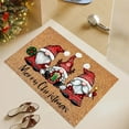 thumbnail image 6 of HomeKingdee Christmas Welcome Decorative Doormat, Christmas Gnome Buffalo Plaid Door Mat, Non Slip Entrance Floor Rug, 6 of 6