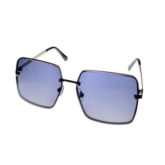 Lucky Brand Women Gunmetal / Metal Large Square Sunglass D2001