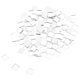 thumbnail image 1 of WORGEOUS 300 Uds. Azulejos de mosaico, azulejos cuadrados de cristal con parte trasera plana para proyectos artesanales, suministros de bricolaje, 1 of 8