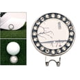 thumbnail image 4 of Marcadores de pelota de golf extraíbles de 25 mm, clip magnético para sombrero, accesorios de recuerdo para putt D, 4 of 9