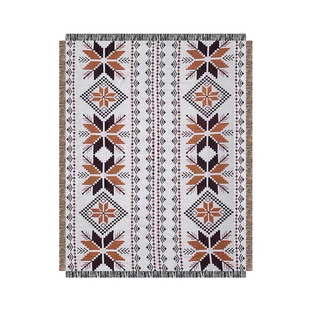 Manta tejida de punto bohemio Manta de patrón geométrico colorido decorativa bohemia suave para sofá Sofá Decoración del hogar Sunnimix Manta de picnic