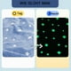 thumbnail image 3 of Manta que brilla en la oscuridad, manta polar de franela con estampado de estrellas, manta azul para todas las estaciones para niños, 3 of 5