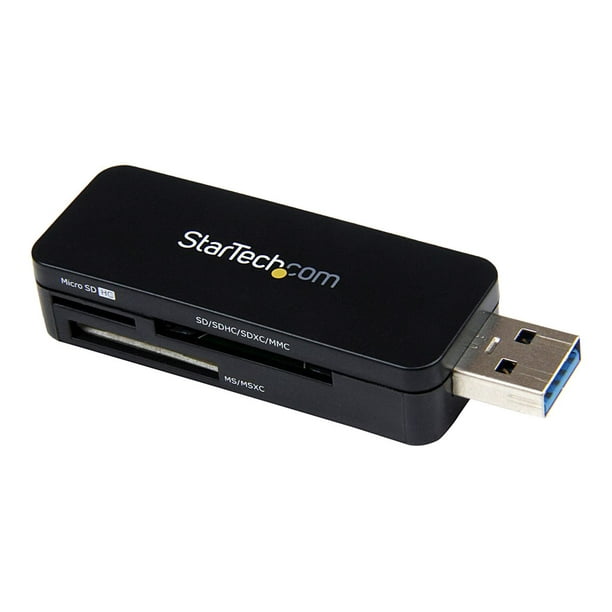StarTech.com Multimédia USB 3.0 Lecteur de Carte Mémoire - Lecteur de Carte MicroSD SDHC Portable - Lecteur de Carte Flash USB Externe (FCREADMICRO3) - Lecteur de Carte (Multiformat) - USB 3.0