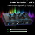 thumbnail image 2 of Professional Ultra-Low Noise 4-Channel Headphone Amplifier with Independent Volume Control, RGB Lighting, Metal Construction, Compact Design – Ideal for Recording Studio Lossless Monitoring & Audio, 2 of 6
