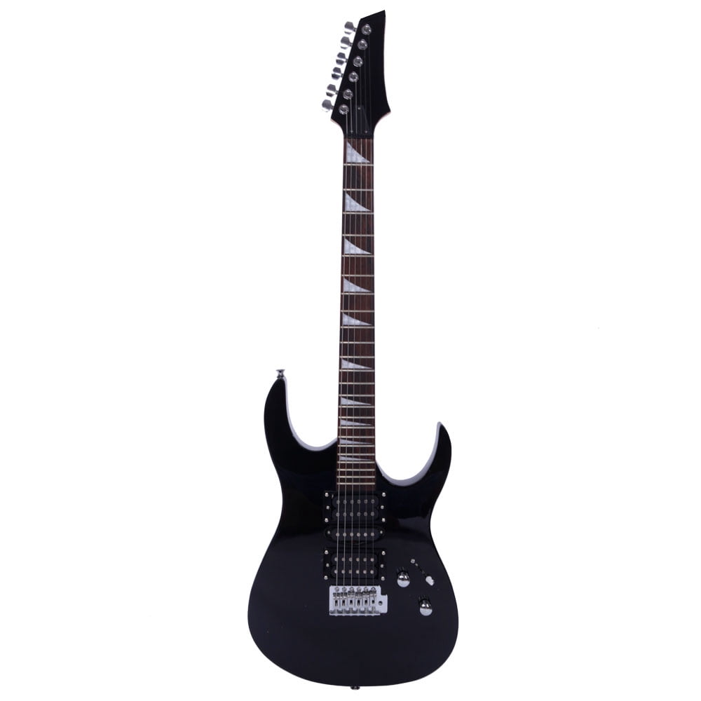 Novice Entry Level 170 Electric Guitar HSH Pickup Bag Strap Paddle Rocker Cable Wrench Tool Black