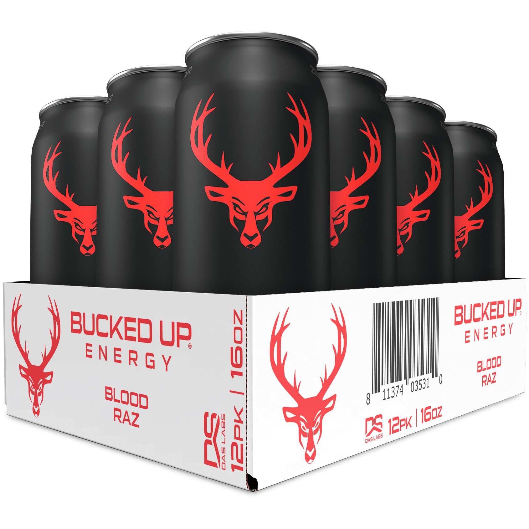 Buy Bucked Up Energy Drink, Blood Raz, 12 Cans, 16 fl oz, 300mg