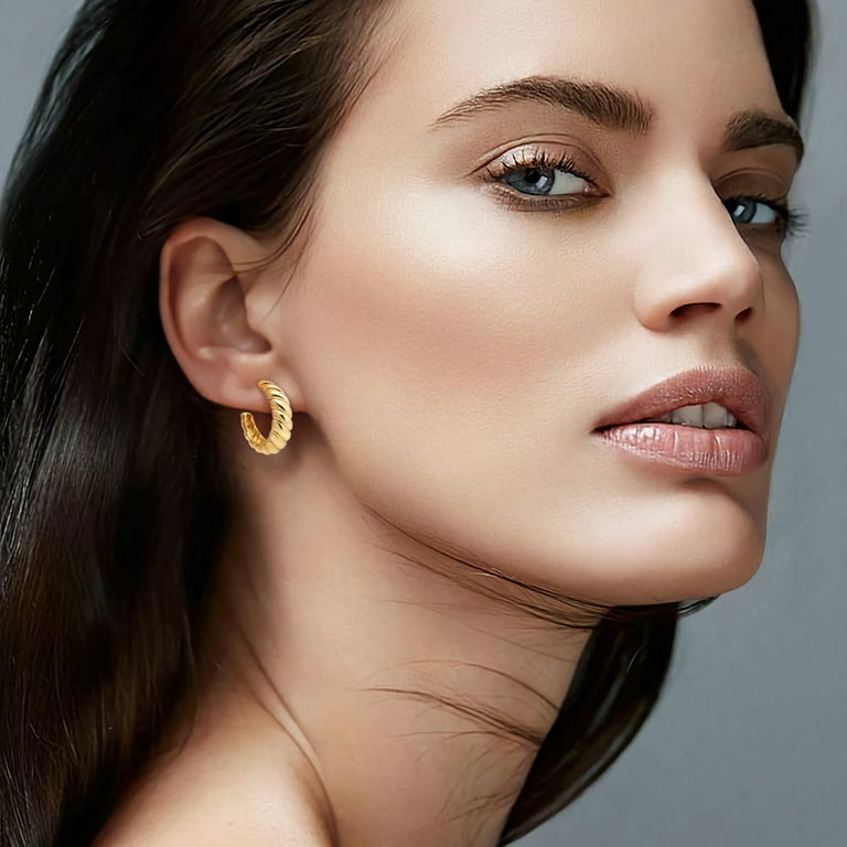 Hypoallergenic hoop 2024 earrings set